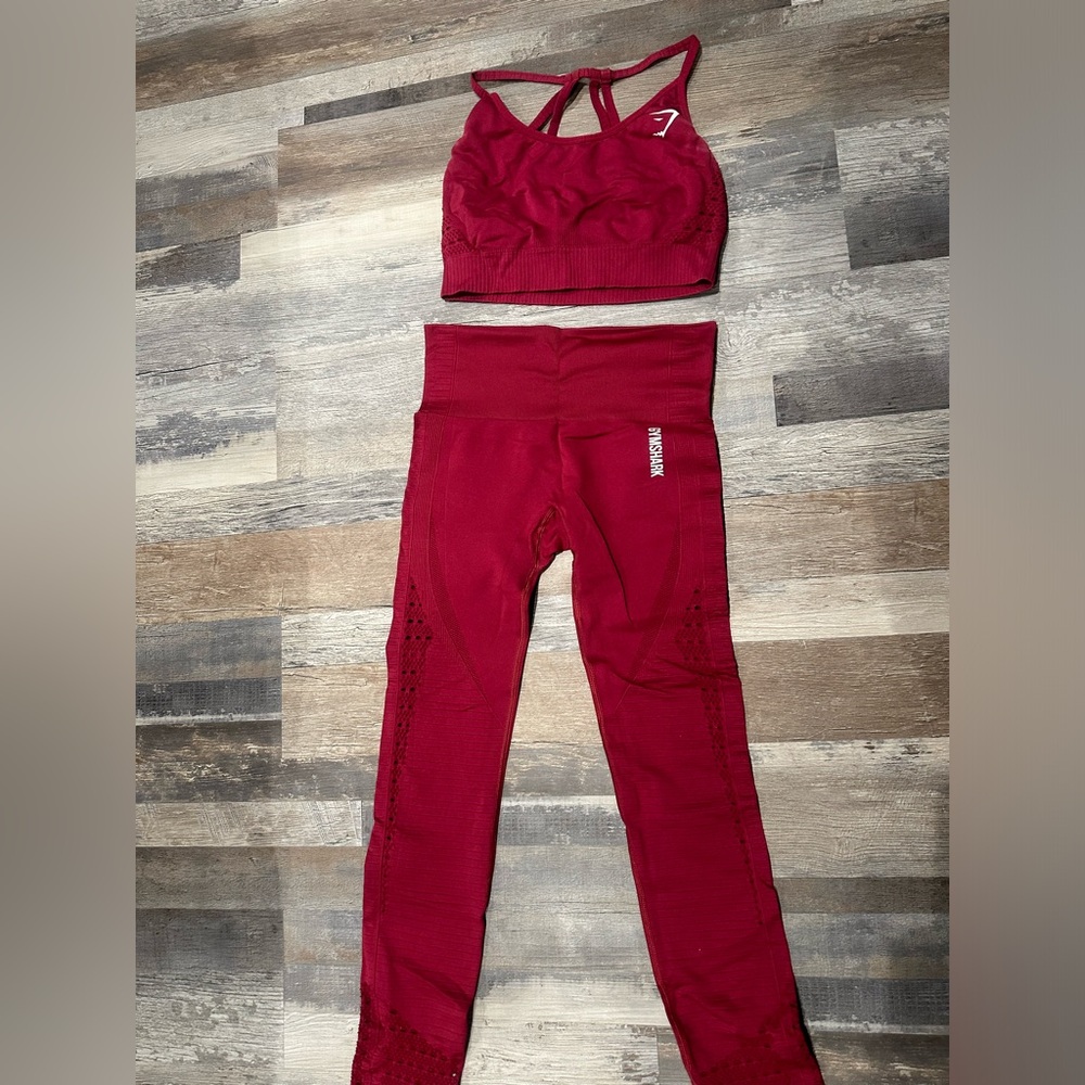 Gymshark Red Activewear Set